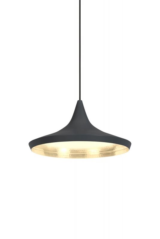 Beat Wide LED Pendant Light Black Tom Dixon SINGLE PIECES